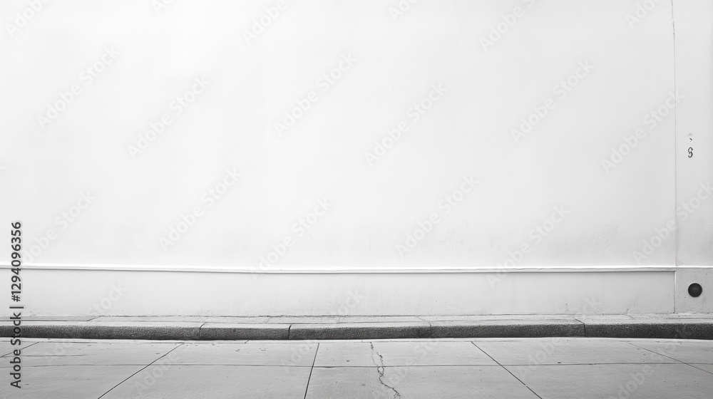 Poster white empty blank wall copy space background interior. empty white gray wall gradient with soft ligh