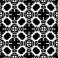 Vector pattern in ornamental style. Black and white color. Simple all over print block for apparel textile, ladies dress, fashion garment, digital wall paper.
