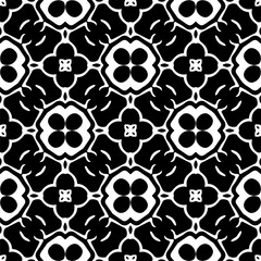 Vector pattern in ornamental style. Black and white color. Simple all over print block for apparel textile, ladies dress, fashion garment, digital wall paper.
