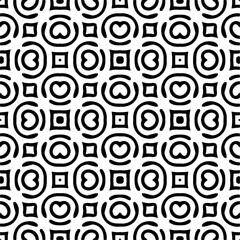 Vector pattern in ornamental style. Black and white color. Simple all over print block for apparel textile, ladies dress, fashion garment, digital wall paper.