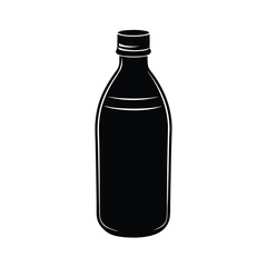Modern water bottle illustration offering efficient design for promoting office wellness and hydration on white