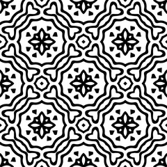 Vector pattern in ornamental style. Black and white color. Simple all over print block for apparel textile, ladies dress, fashion garment, digital wall paper.