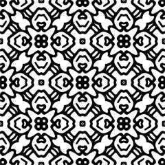 Vector pattern in ornamental style. Black and white color. Simple all over print block for apparel textile, ladies dress, fashion garment, digital wall paper.