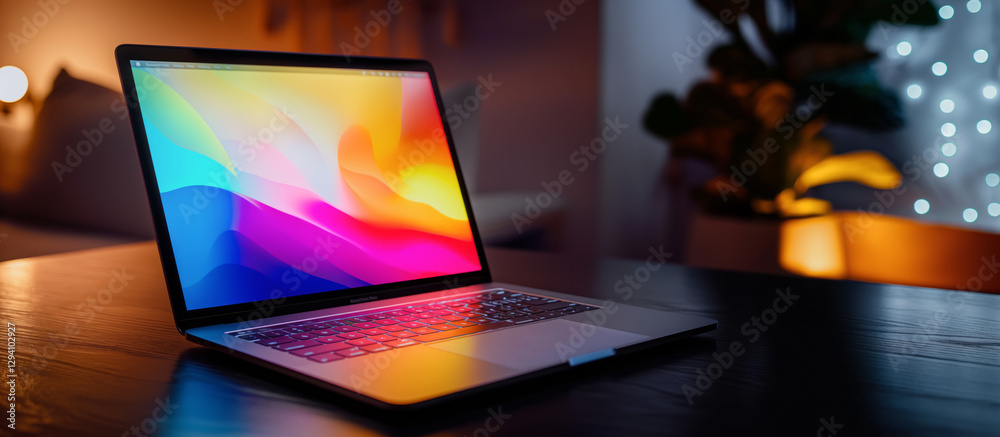 Poster Laptop computer background mock up