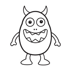 Fototapeta premium Monster Cartoon alien Animal Vector eps