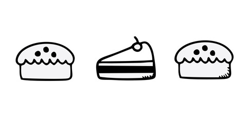 Bakery Icons Pack. Thin line icons set. Flaticon collection set. Simple vector icons