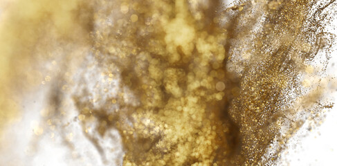 Gold Glitter Explosion Abstract Background