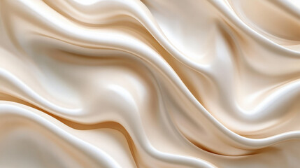 Obraz premium Smooth and reflective fabric texture with delicate sheen, creating elegant waves and folds. Ideal for backgrounds or fashion design