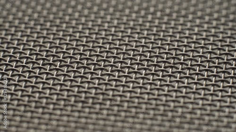 Wall mural metal wire mesh rotating in circle. abstract background texture macro