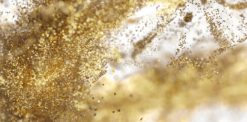 Gold Glitter Explosion Background Image