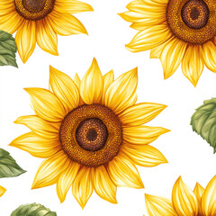 set of sunflowers