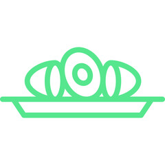 Plum Dumplings icon single vector illustration