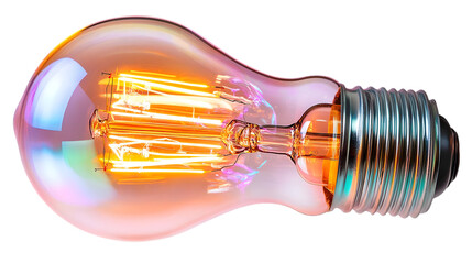 Photo - Iridescent Light Bulb, Filament, Glass, Electricity, Energy, Innovation, Bright, Illumination, Power, Idea