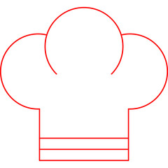 Chef Toque icon single vector illustration