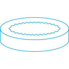 Creme Brulee icon single vector illustration