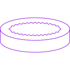 Creme Brulee icon single vector illustration