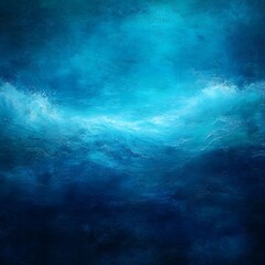 Obraz premium Abstract Ocean Waves Painting Texture Deep Blue Water Sea Background