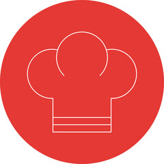 Chef Toque icon single vector illustration