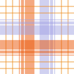 Playful purple and orange plaid pattern with a fun, retro vibe. Great for kids' designs, party decor, and bold fashion pieces.