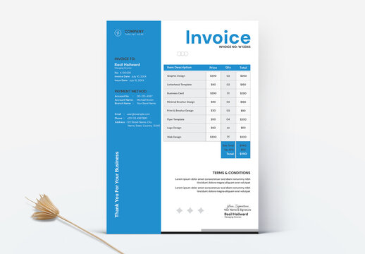 Modern Bill Invoice Layout