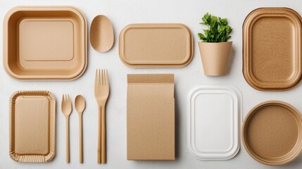 Eco-Friendly Disposable Tableware and Packaging for Sustainable Dining
