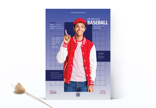 Baseball Sport Flyer Layout