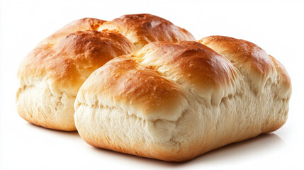 Naklejka premium Freshly baked bread rolls displayed on a clean surface with a golden crust