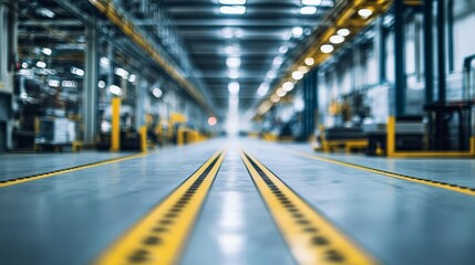 Fototapeta premium Insight into the manufacturing process at an idle facility.