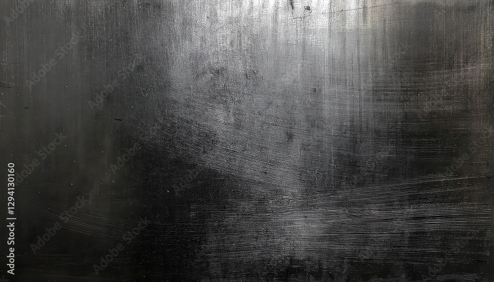 Poster abstract dark brushed metal surface with light reflections, subtle texture, ideal for modern design 