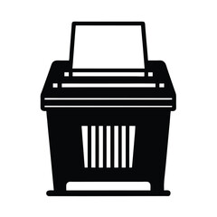 Modern paper shredder vector design highlighting secure document disposal for office safety