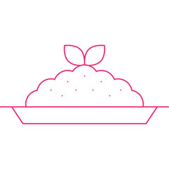 Risotto icon single vector illustration