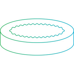 Creme Brulee icon single vector illustration