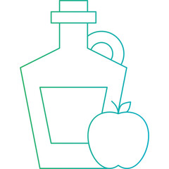 Apple Cider icon single vector illustration