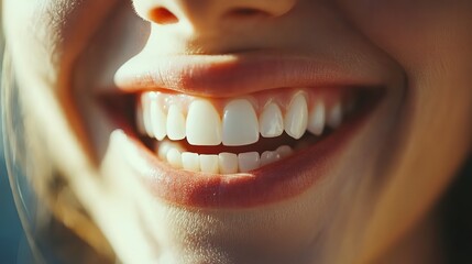 Bright smile showcasing clean, healthy teeth, radiating confidence and wellness.