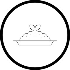 Risotto icon single vector illustration