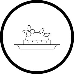 Bruschetta icon single vector illustration