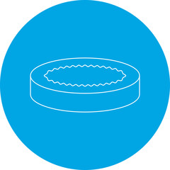 Creme Brulee icon single vector illustration