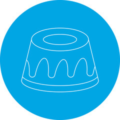 Gugelhupf icon single vector illustration