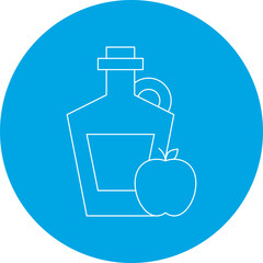 Apple Cider icon single vector illustration