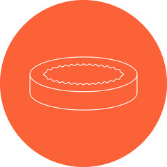 Creme Brulee icon single vector illustration