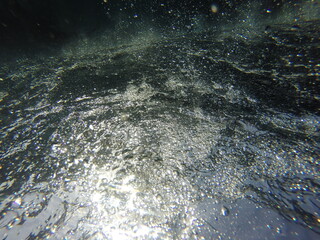 water flowing into the water