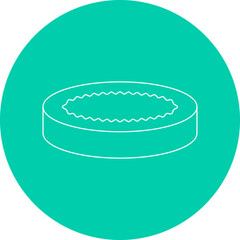 Creme Brulee icon single vector illustration