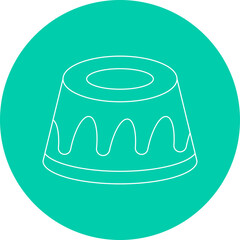 Gugelhupf icon single vector illustration