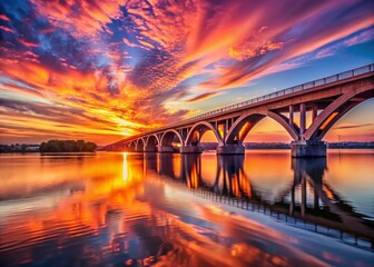 Majestic Potomac River Bridge at Dawn - Alexandria, Virginia