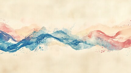 Fototapeta premium A captivating overlap of faded watercolors with dynamic