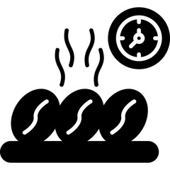 Obraz premium Chilled Coffee Beans Icon