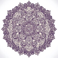 Intricate Purple Mandala Design