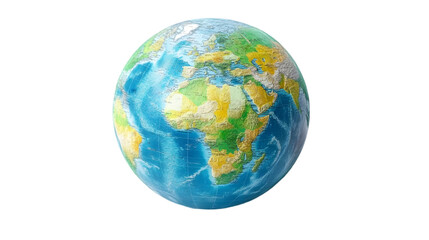 3D Illustration - Rotating Globe World Map Geography Continents Oceans Countries Earth