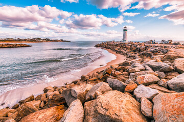 Lighthouse Walton Santa Cruz in California, USA