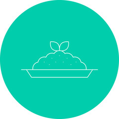 Risotto icon single vector illustration